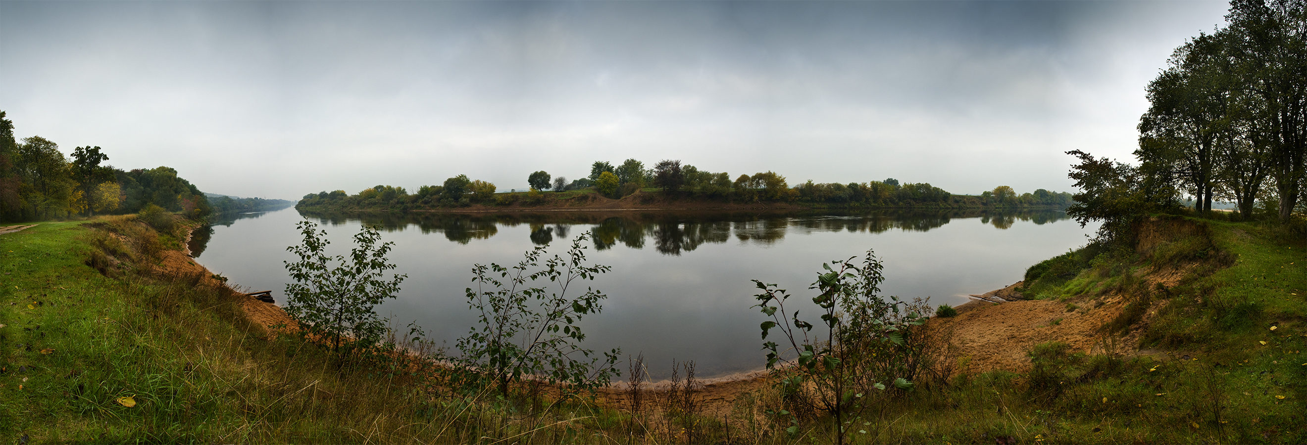 Panorama regnerischen Tag im Frühherbst