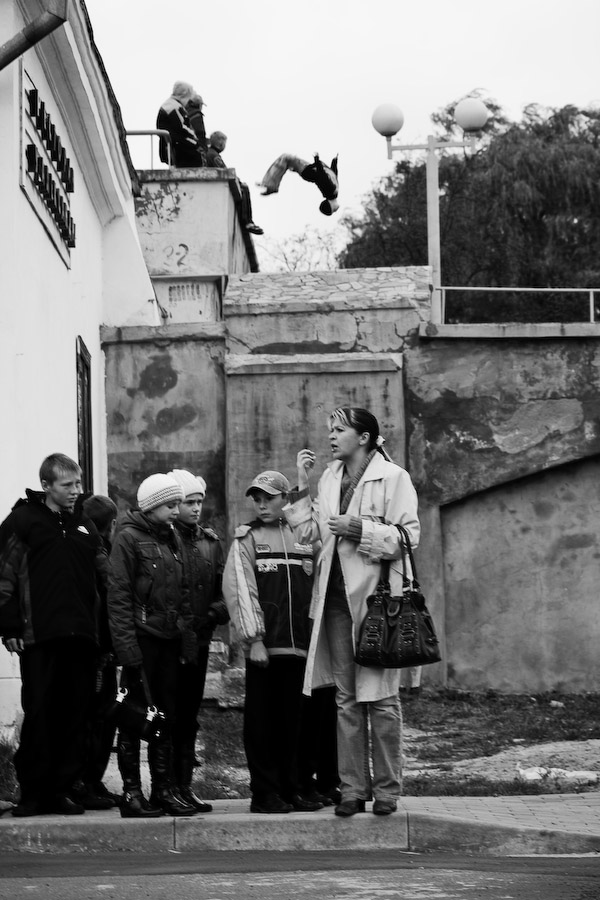 Blick nach links - rechts sehen