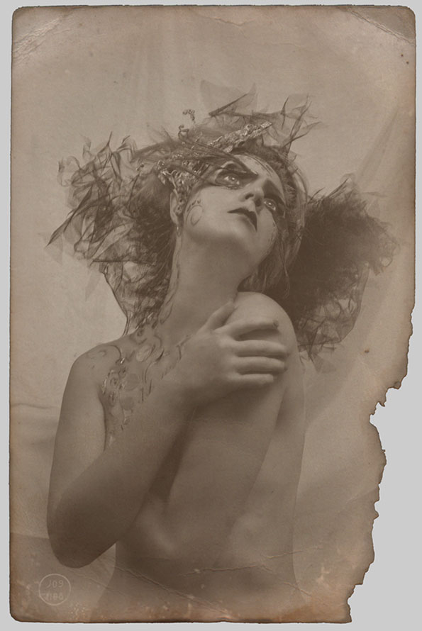 Porträt dramatische Schauspielerin