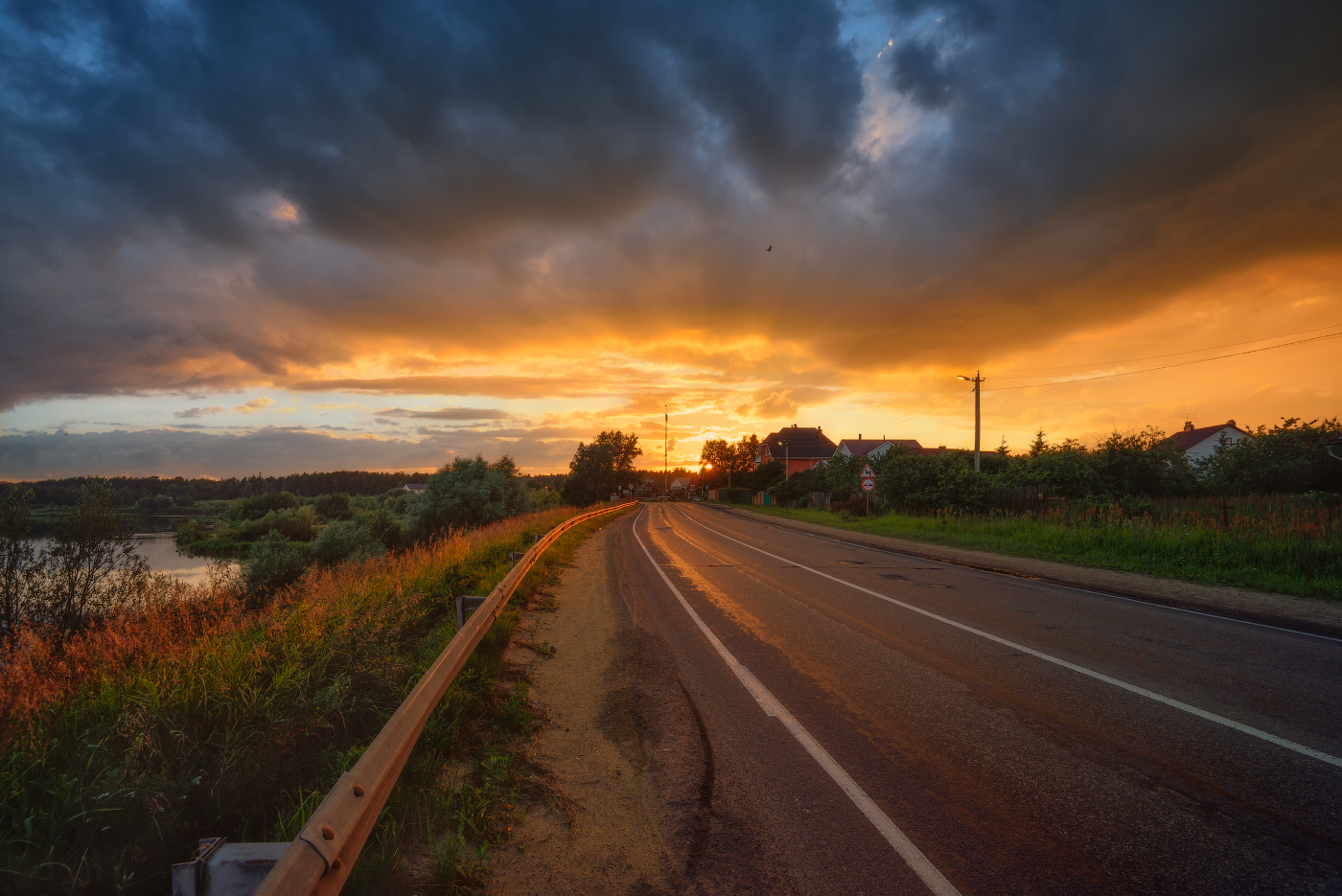 Ängstliche Sonnenuntergang