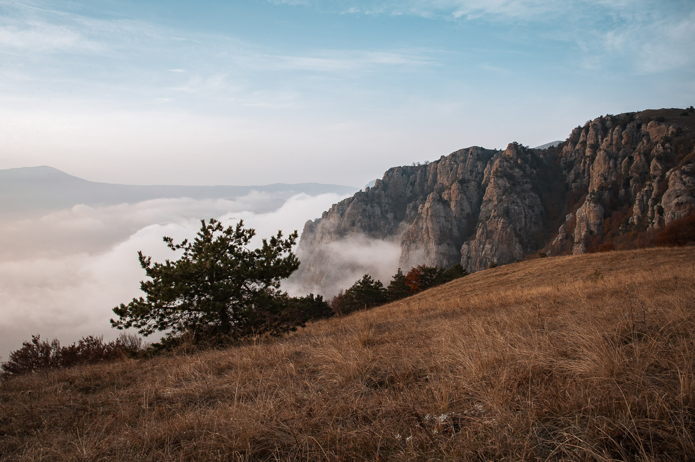 Dort, hinter dem Nebel ...