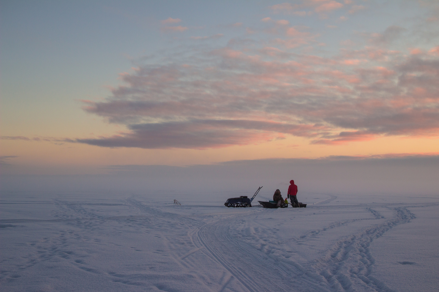Sonnenuntergang auf dem See