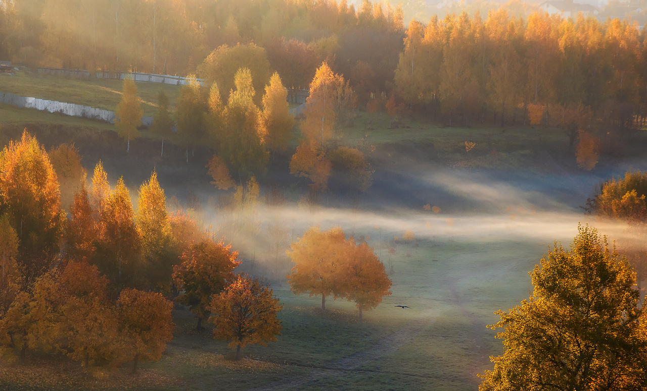 Herbst Morgendämmerung