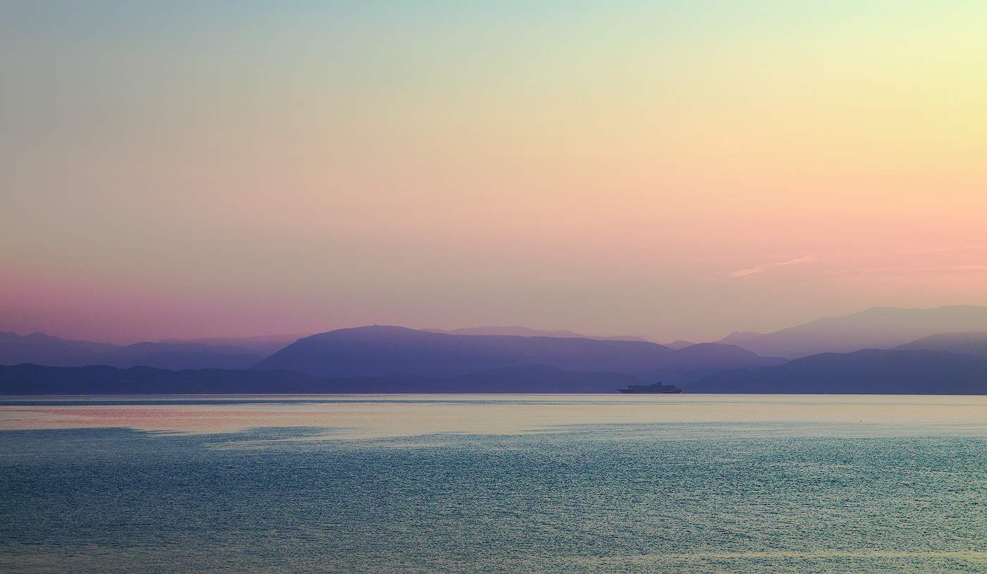 Sanfte Farben der Morgenröte