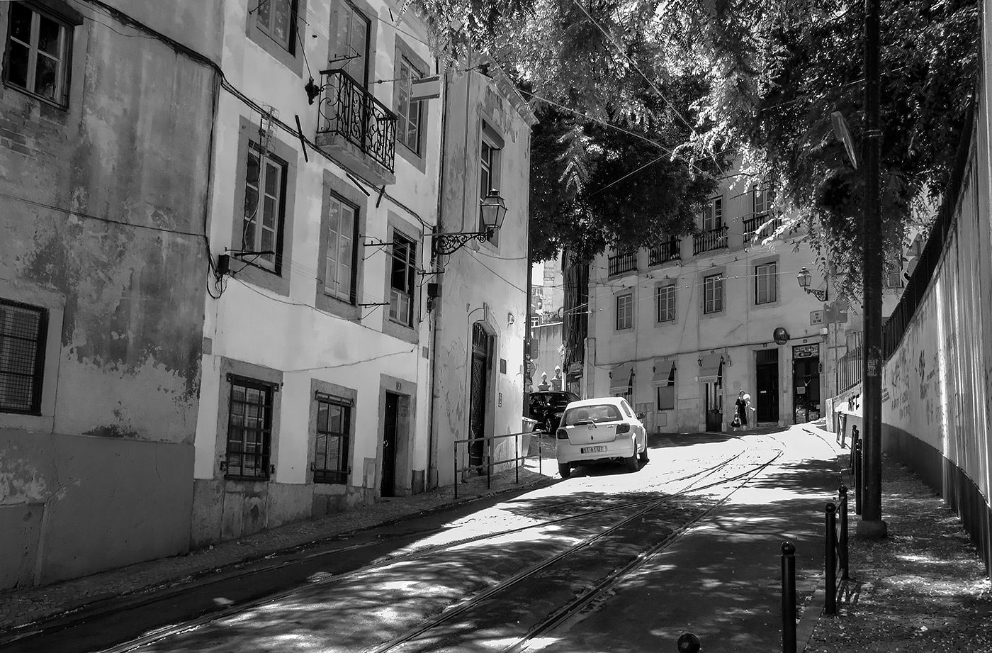 In einer ruhigen Straße