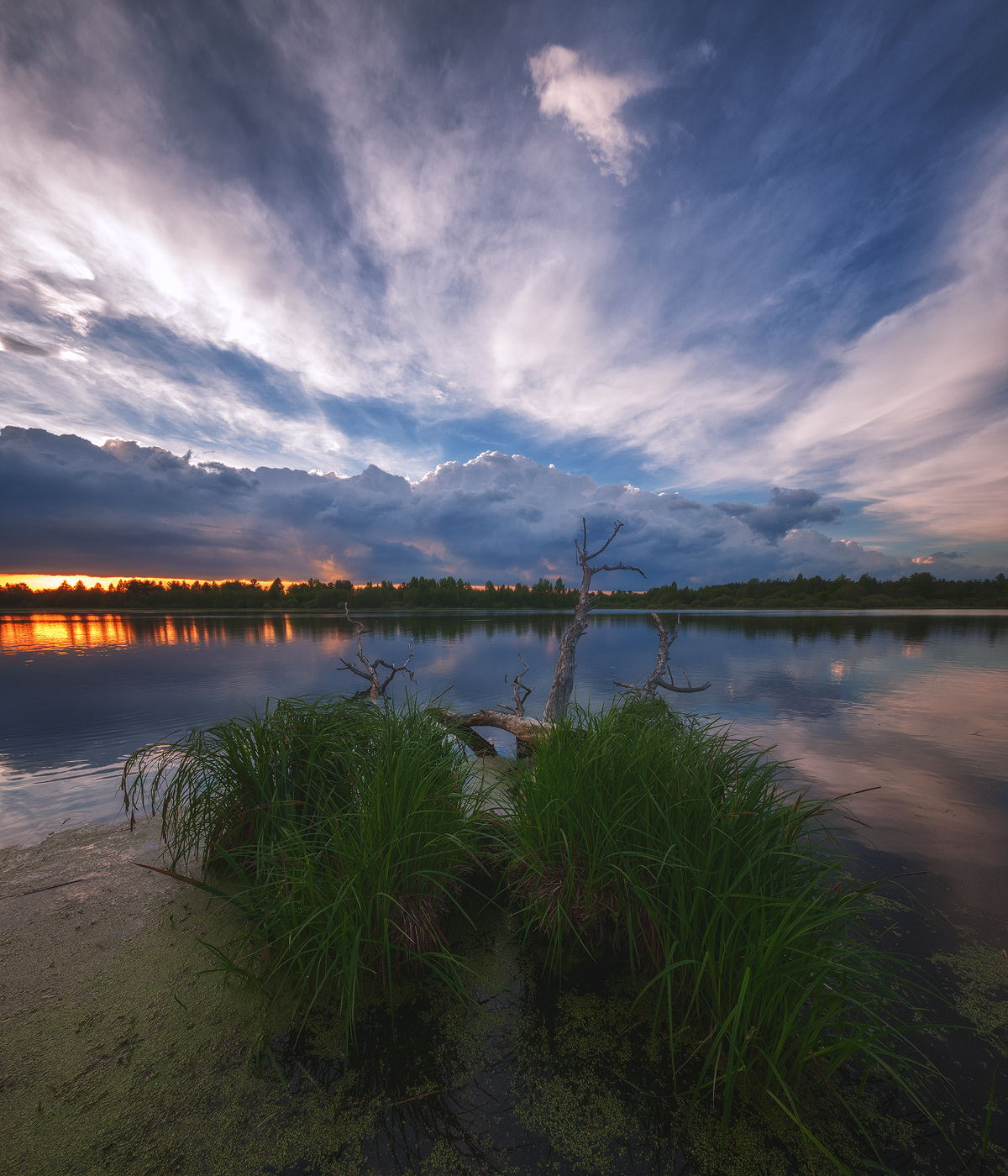 Warten auf Sonnenuntergang