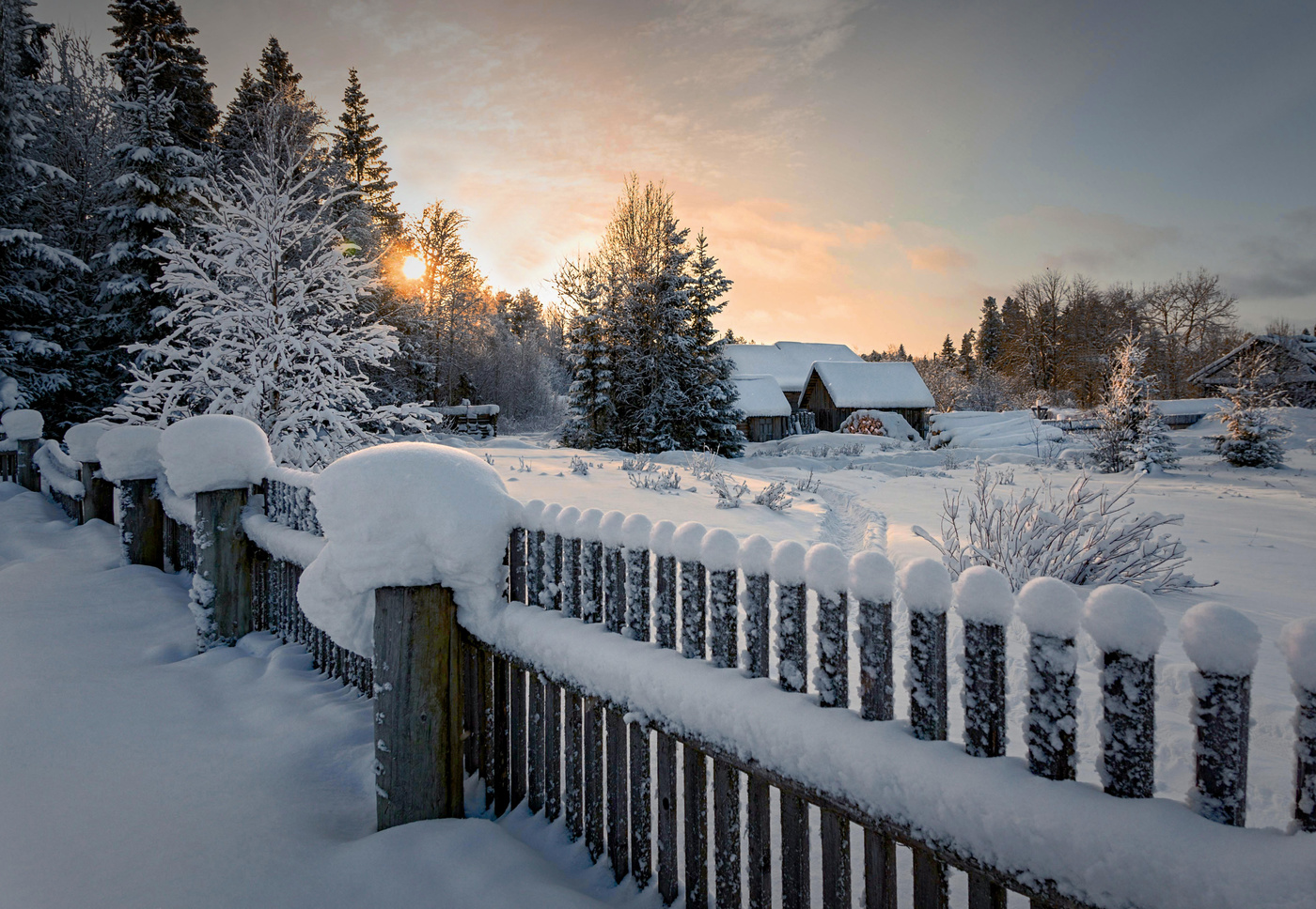 Im Winter Melancholie Glückseligkeit und Ruhe ...