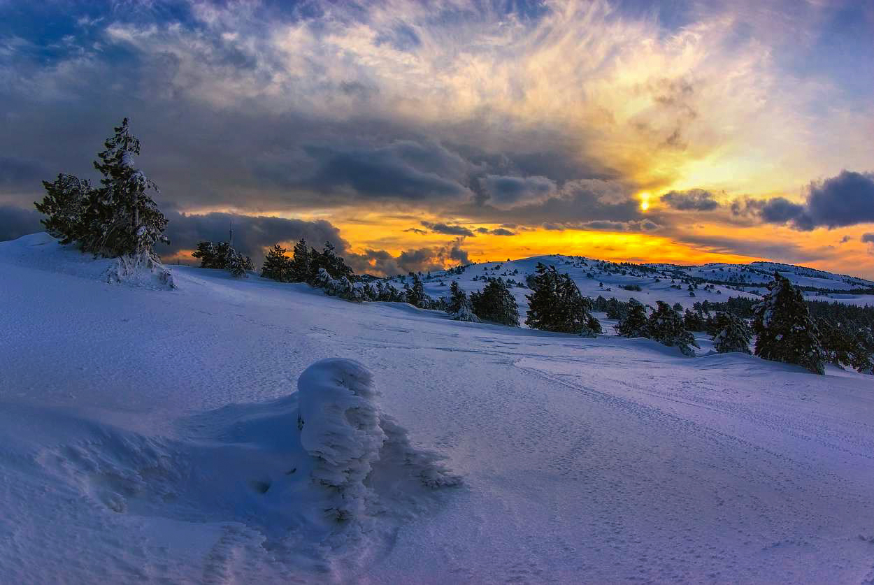 Fast subtropischen Sonnenuntergang ...