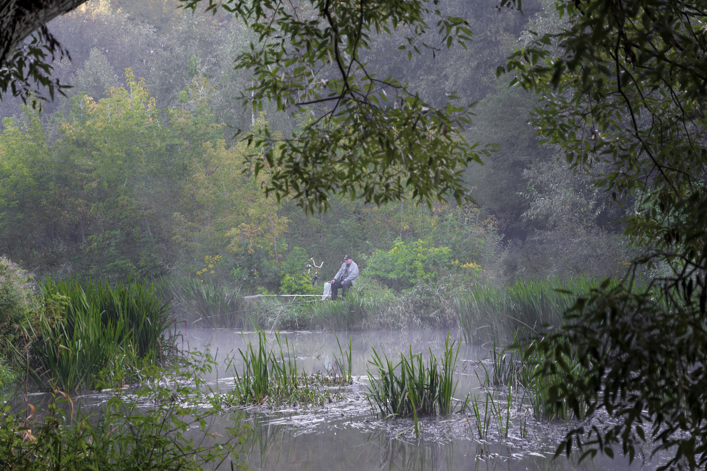 Der Morgen auf dem Yauza