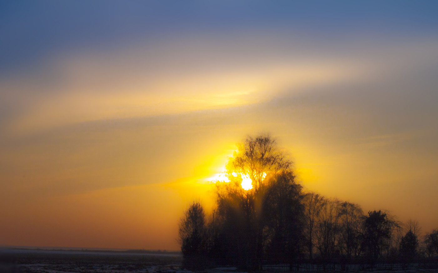 Brennender Sonnenuntergang