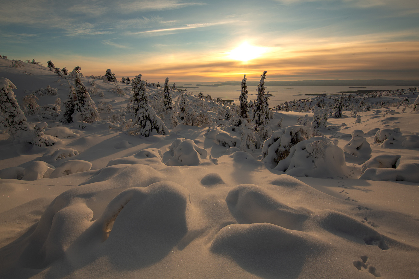 An einem frostigen Tag