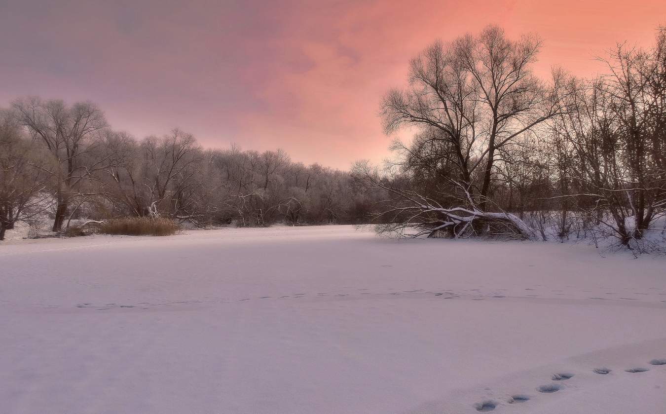 Sonnenuntergang im Winter