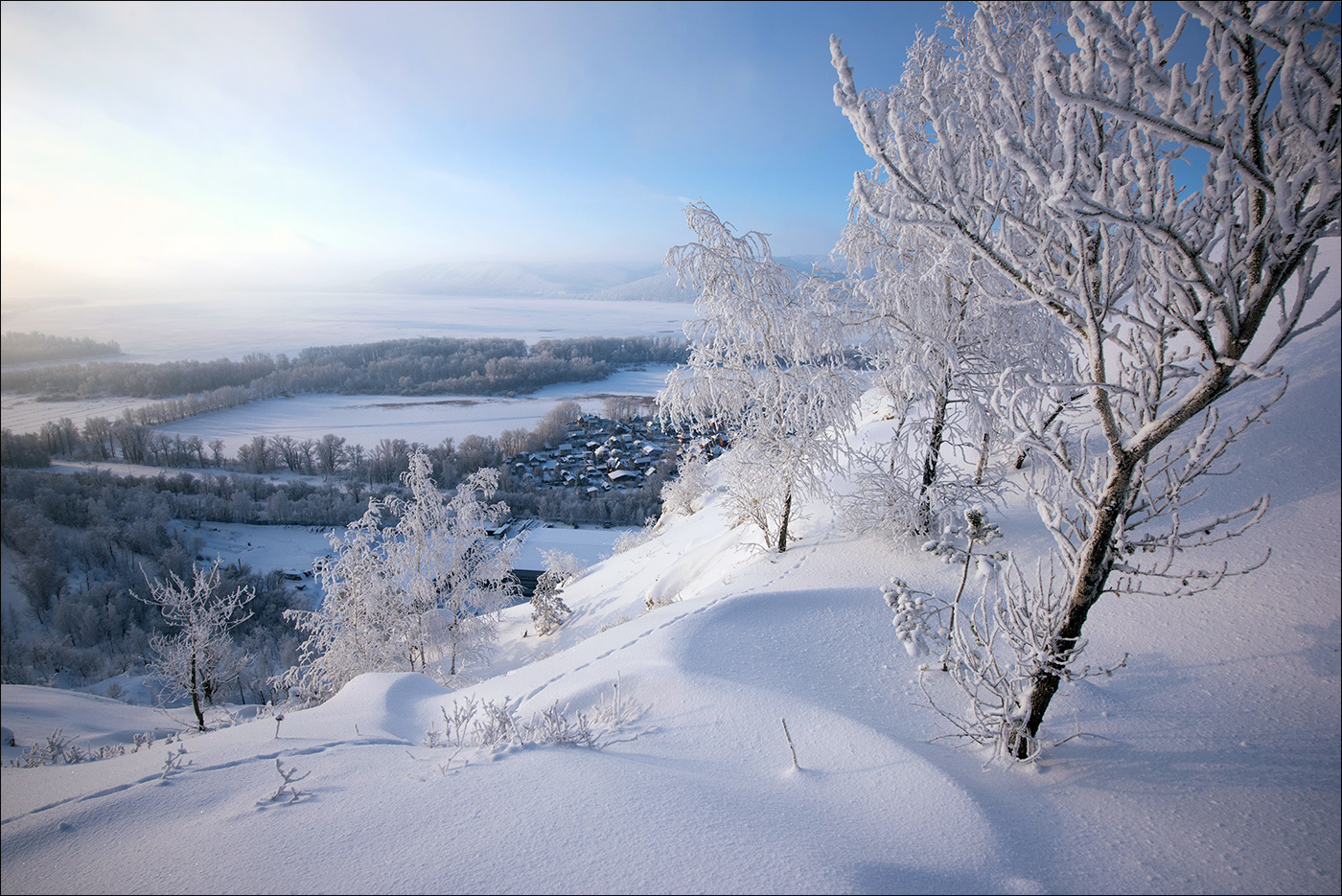 Herbst Morgendämmerung