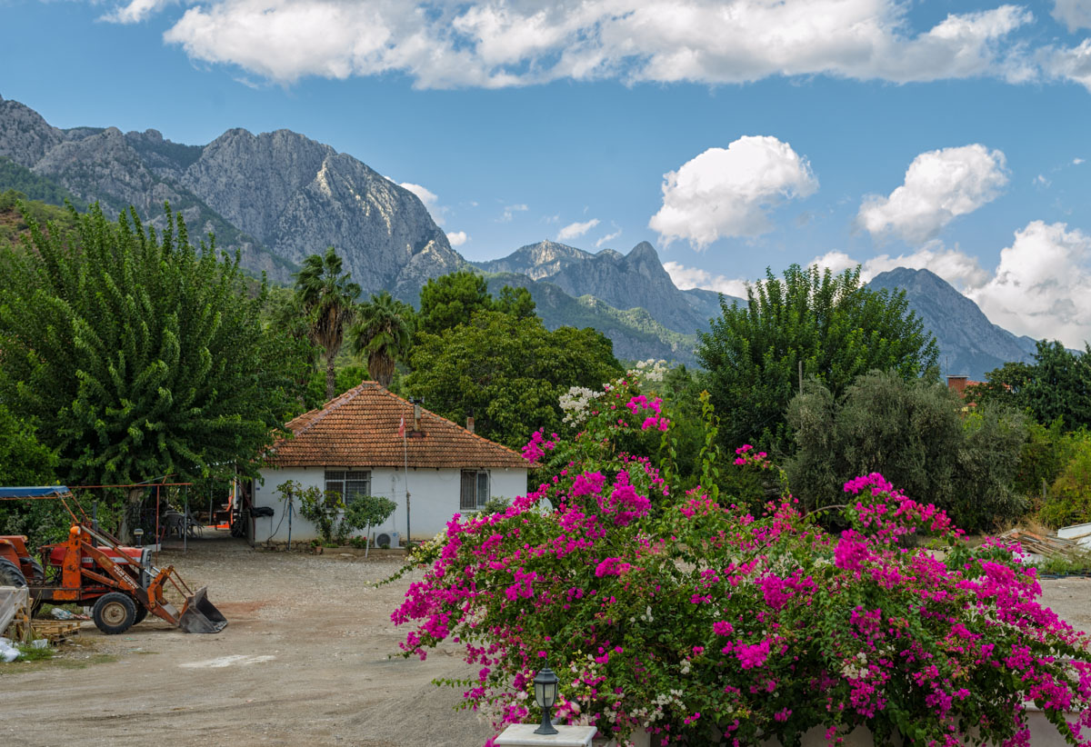 Small house of Turkish farmer