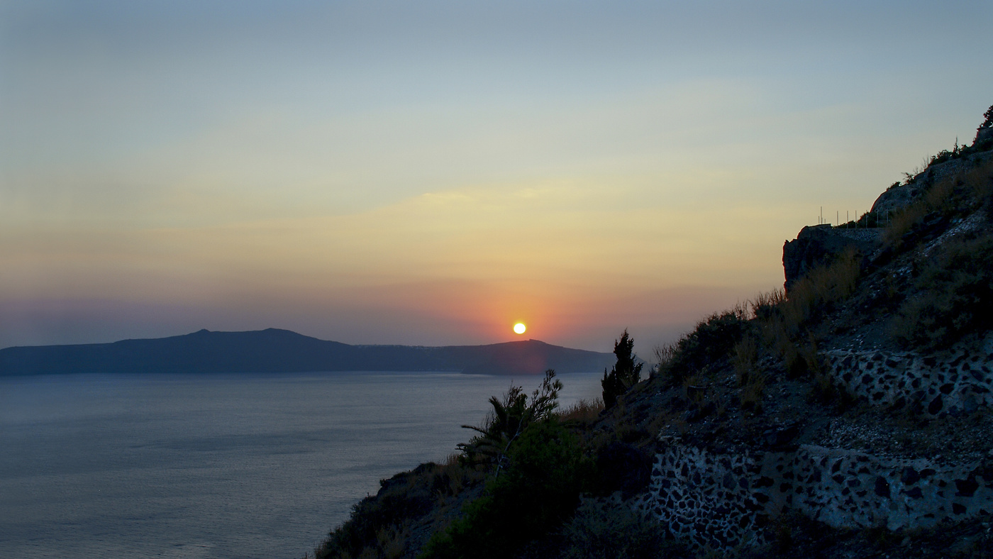 Sonnenuntergang in Santorini
