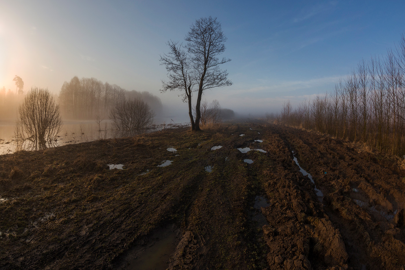 Season of schlechten Straßen