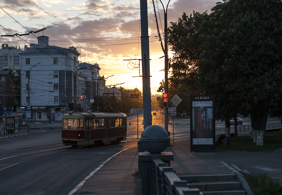 Die erste Straßenbahn ...