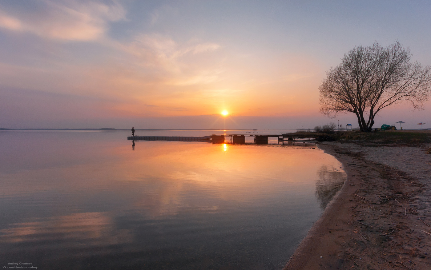 Bei Sonnenuntergang.