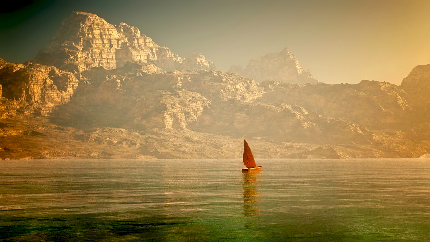 Am Fuße der Berge ...