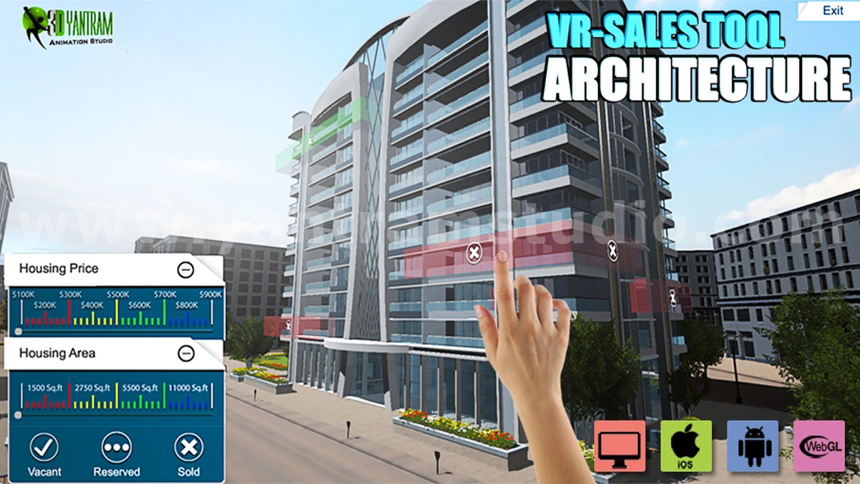 Interactive Web Base Real Estate Architecture of VR Development by 3D Walkthrough Services, Rome – I