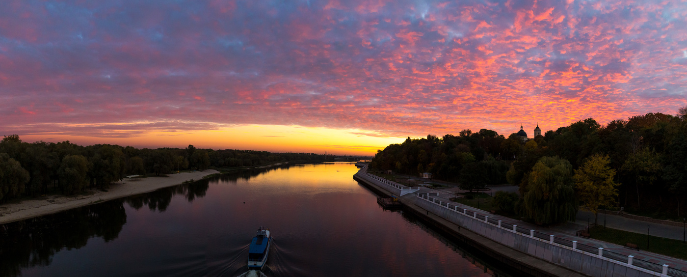 lila Sonnenuntergang