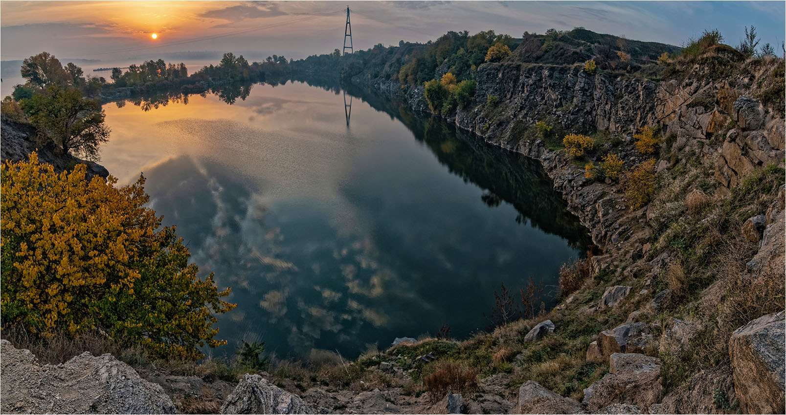 Verlassenen Steinbruch