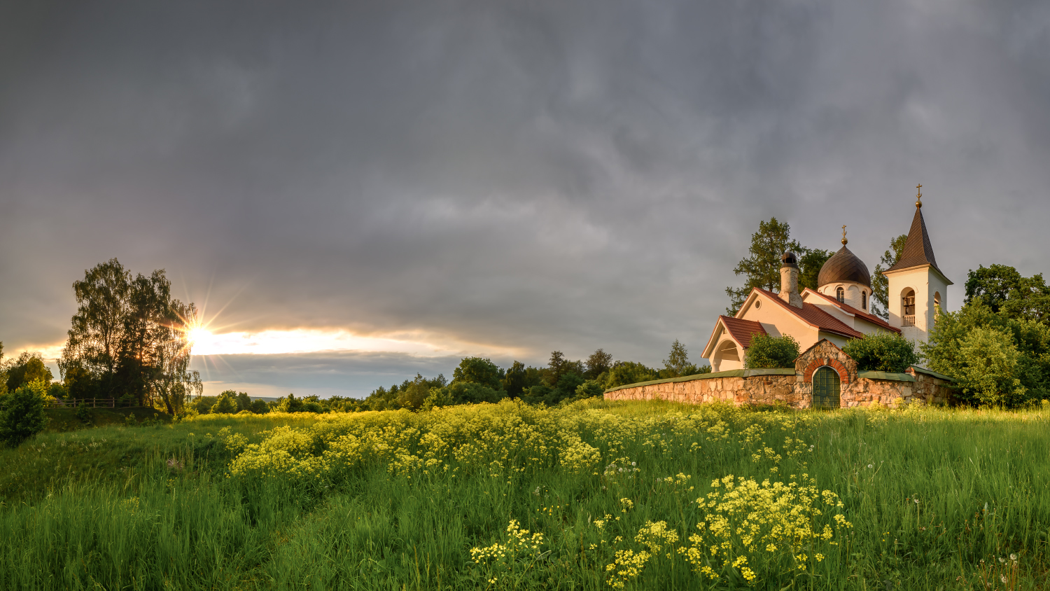 In den letzten Strahlen der Sonne
