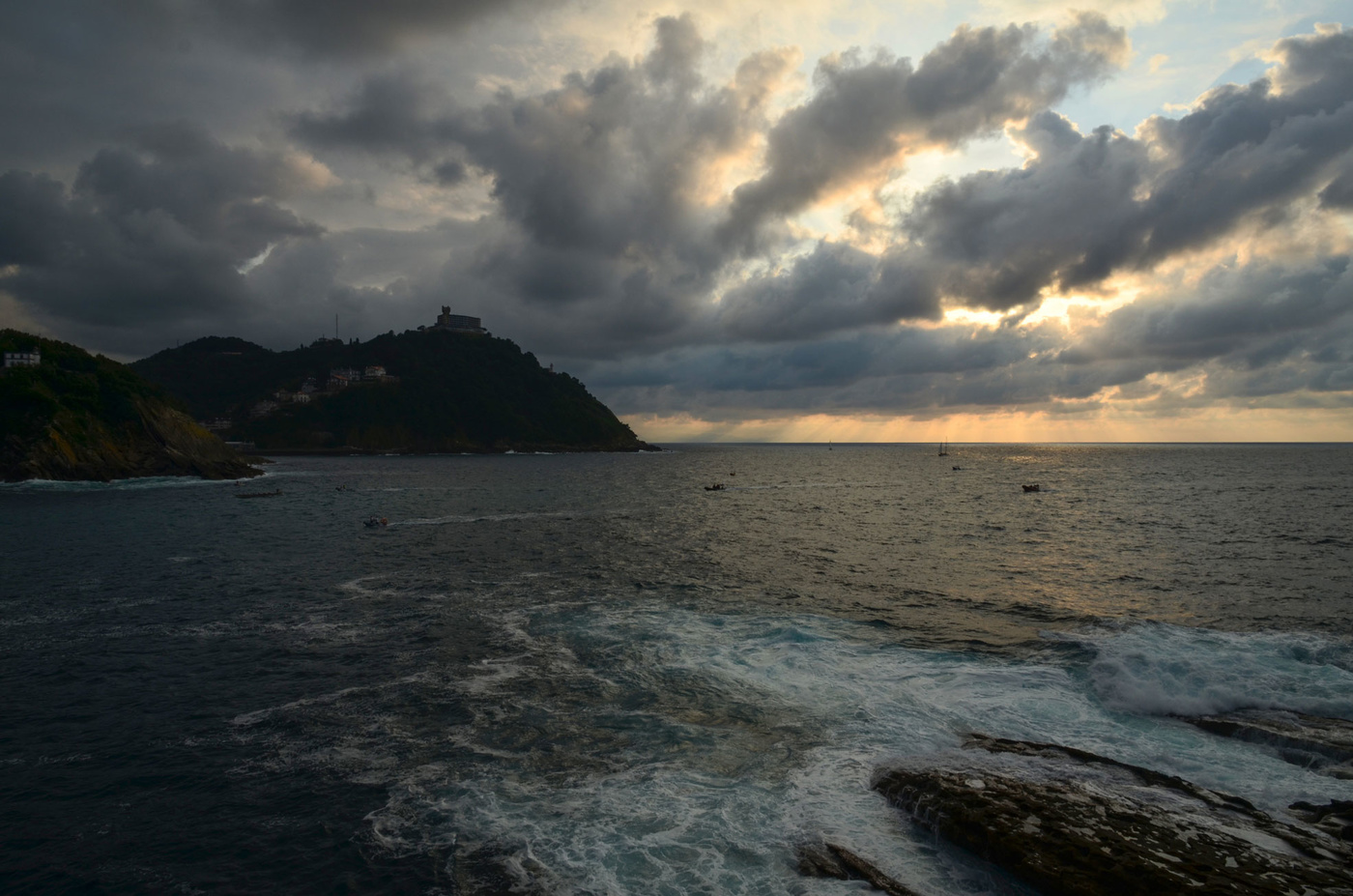 Stürmischer Sonnenuntergang