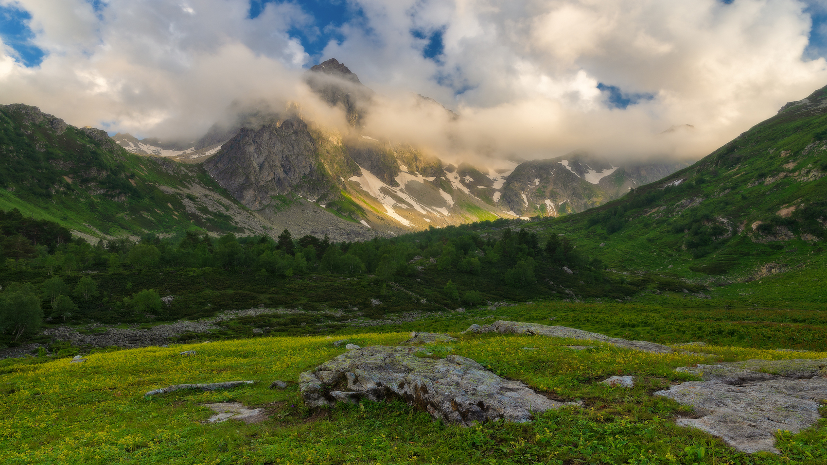 von Wolken und Berge