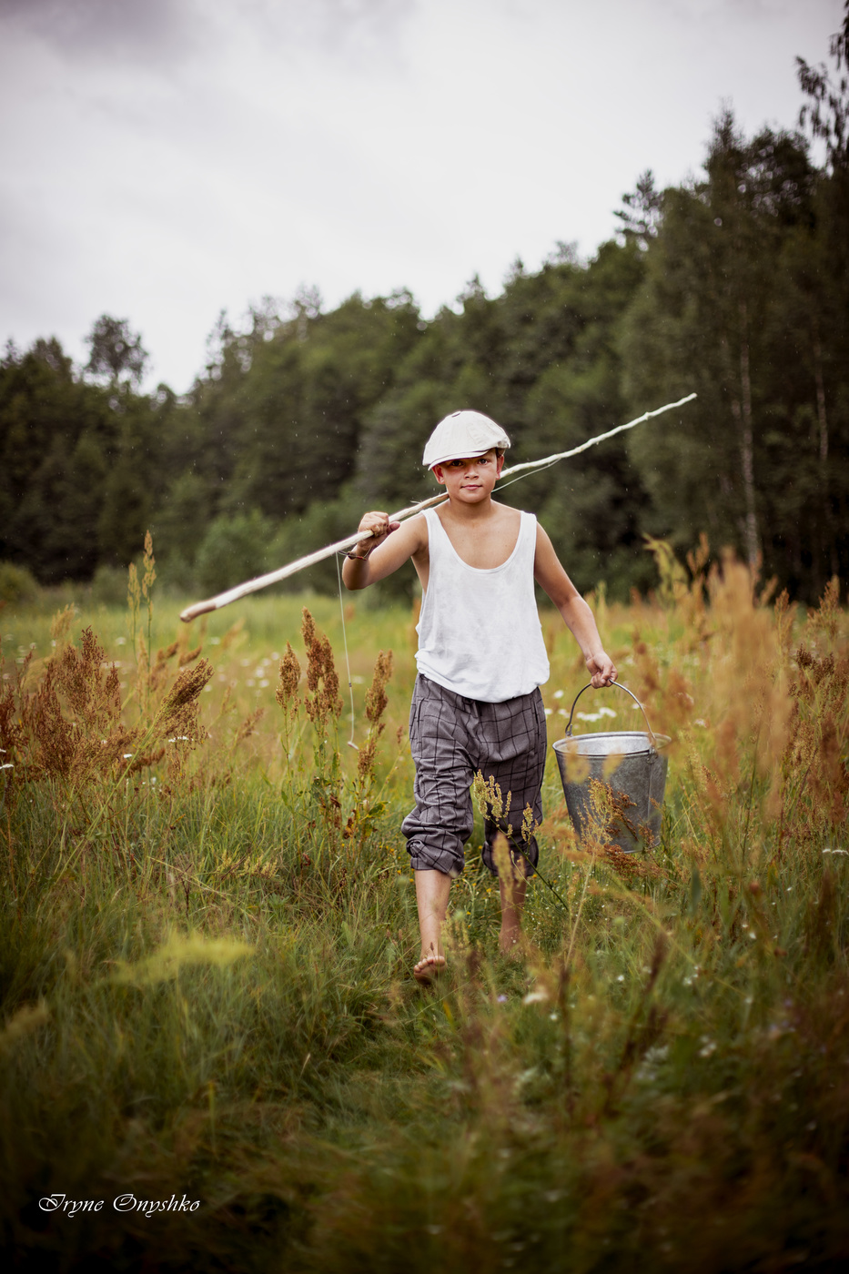 Gut im Dorf im Sommer