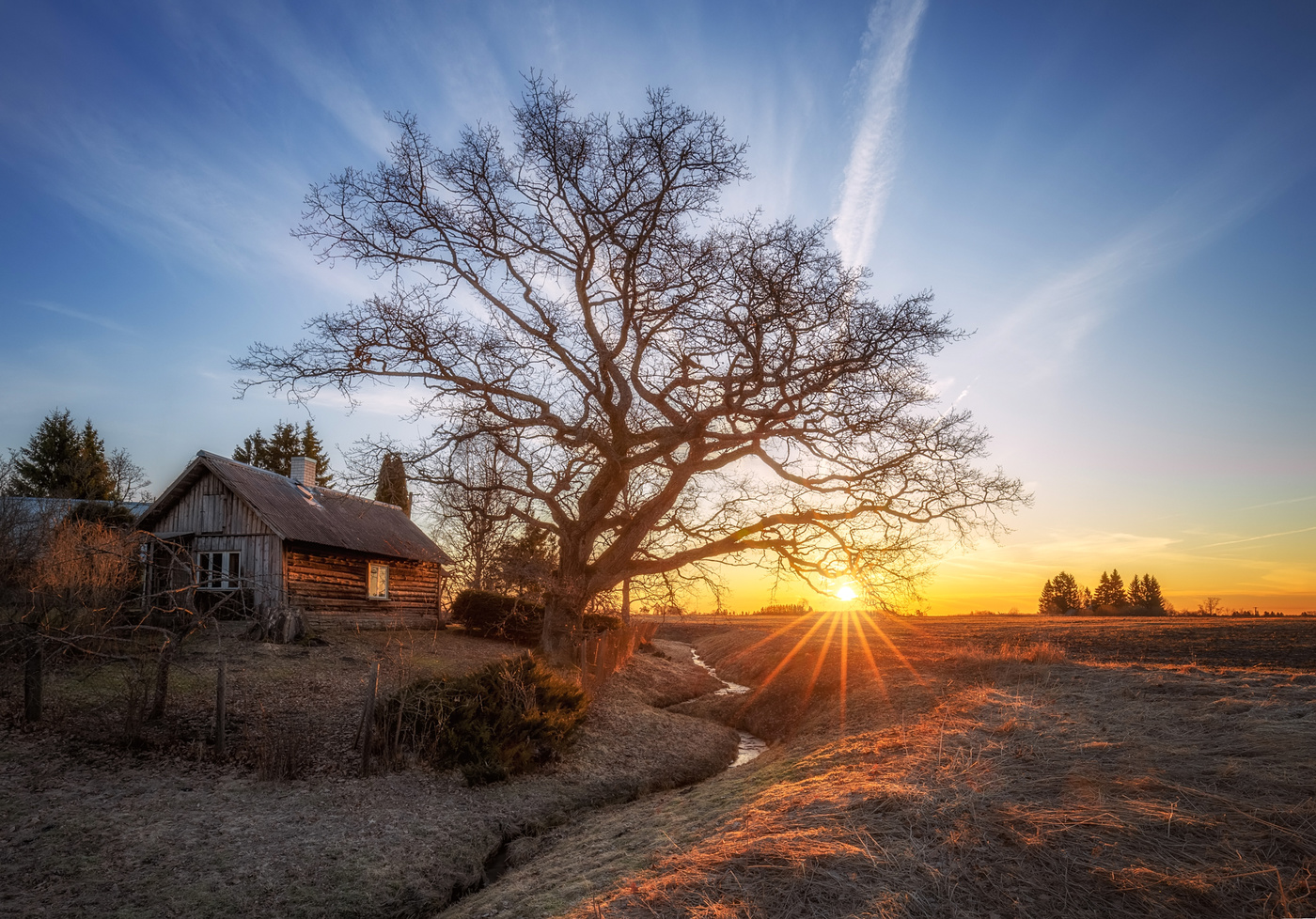 Sunrise on a early spring morning