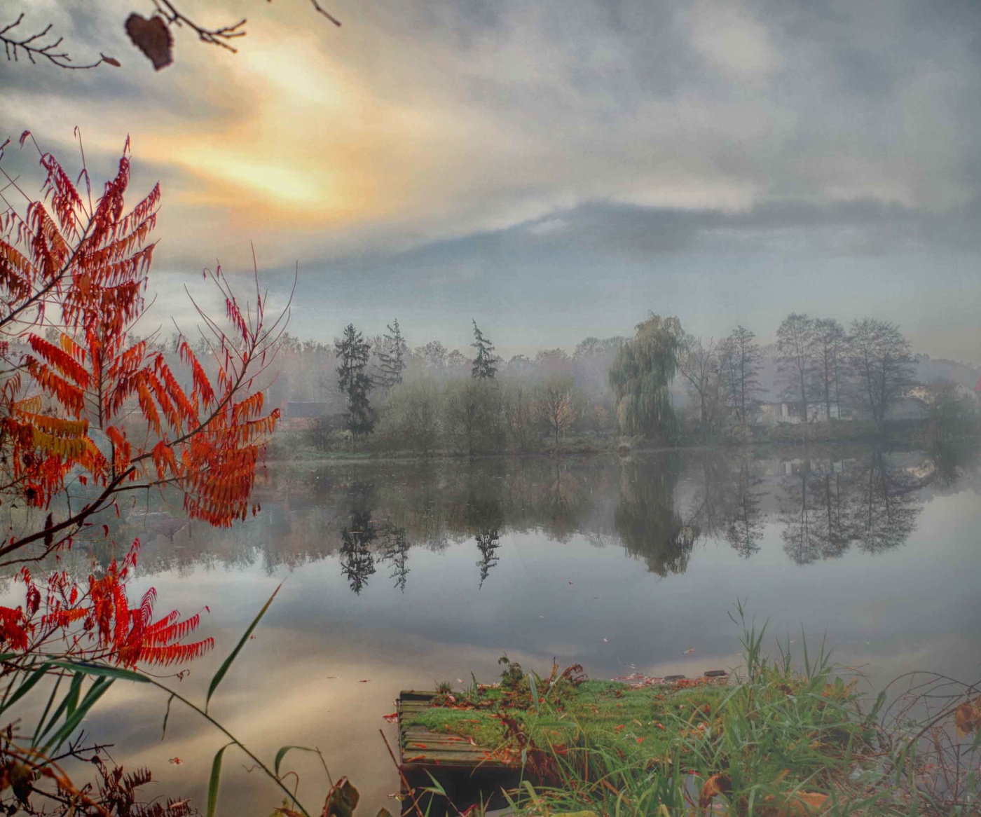 Herbst Morgendämmerung