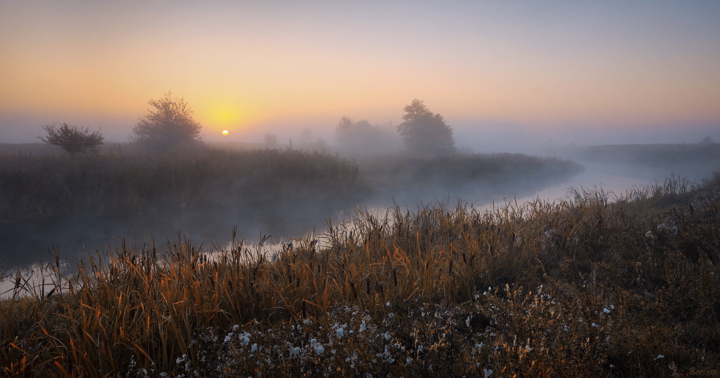 Herbst Morgendämmerung