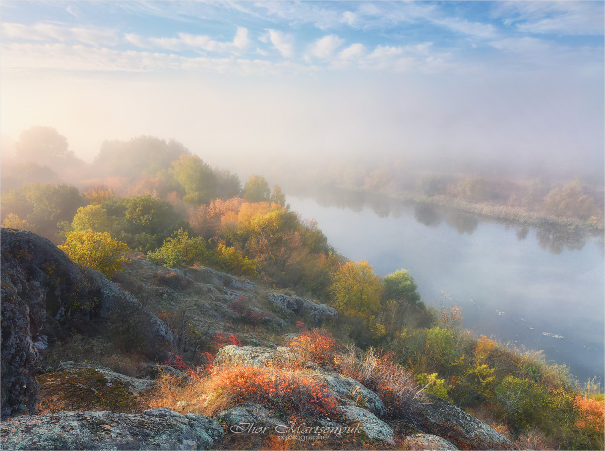 Herbst Morgendämmerung