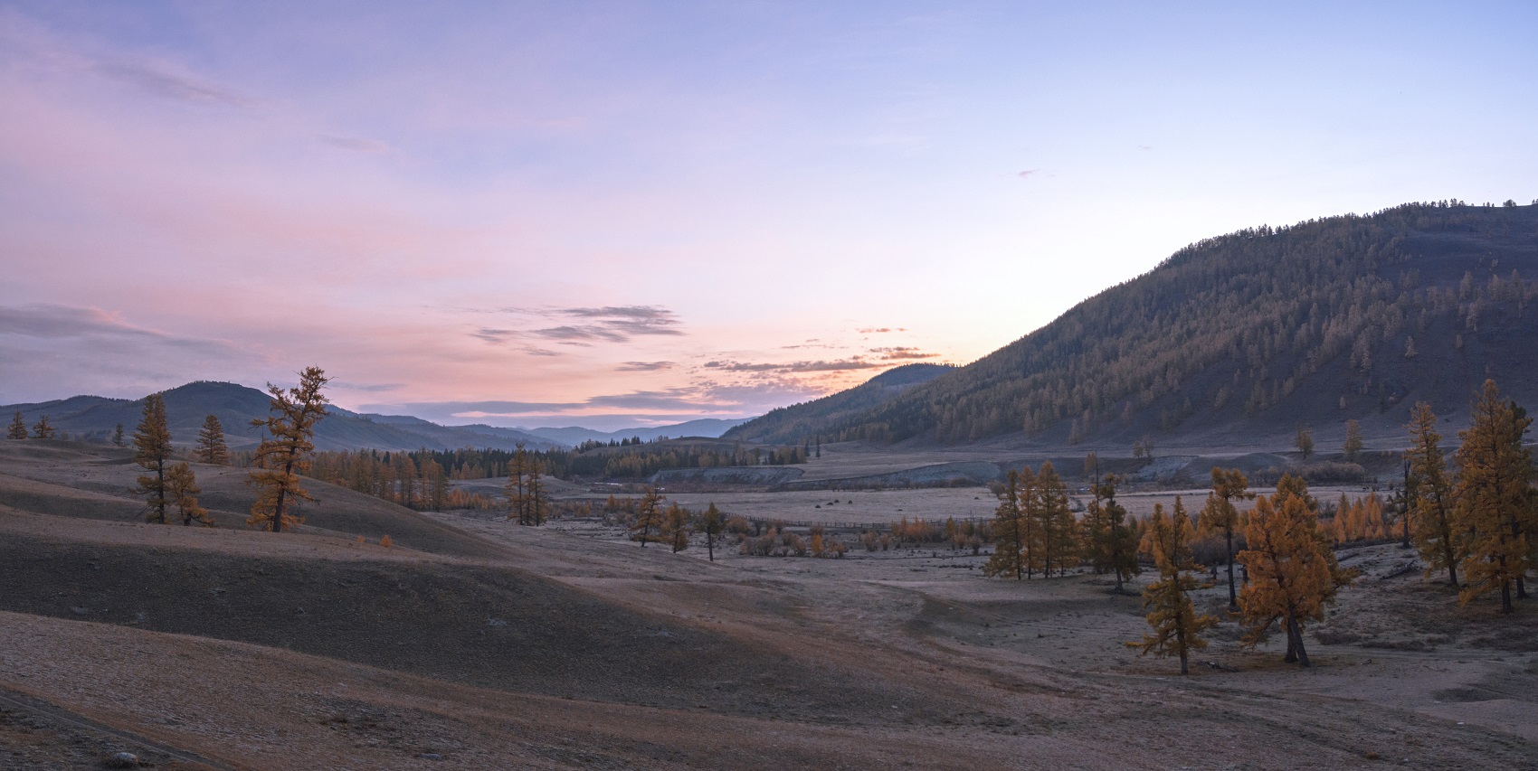 Morgen in den Bergen.