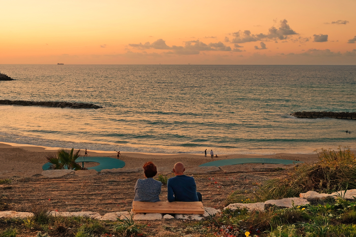 Bei Sonnenuntergang ....
