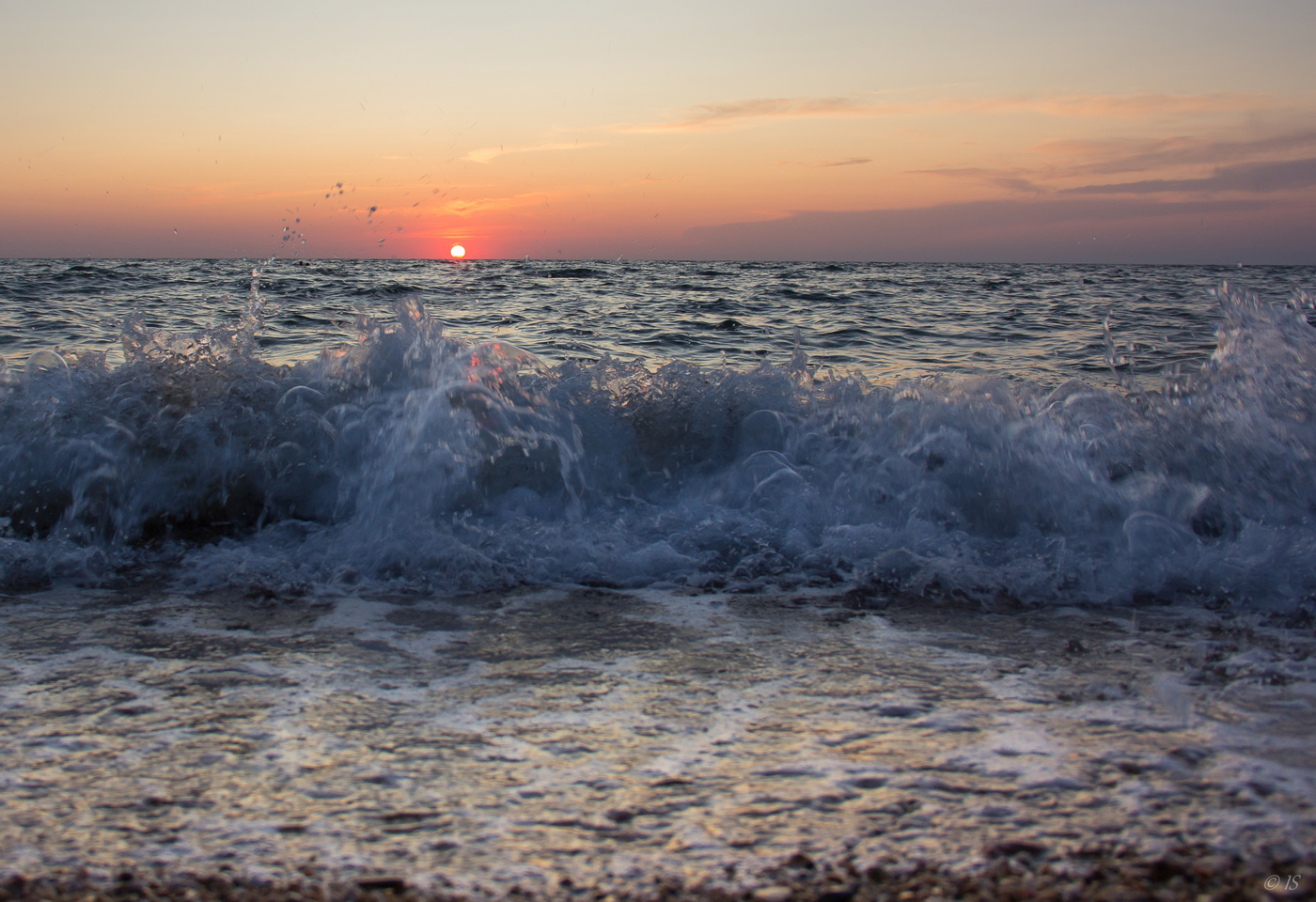 Sonnenuntergang auf der Krim