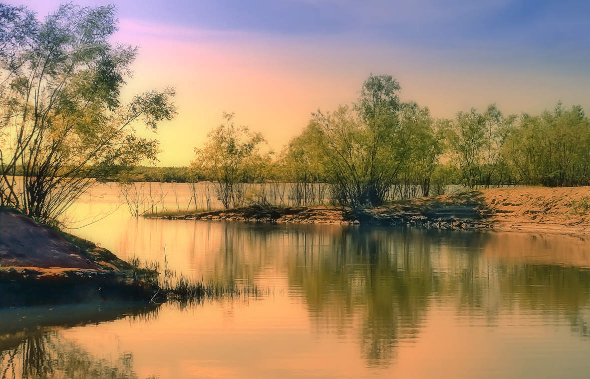 In einer ruhigen Rückstau ...