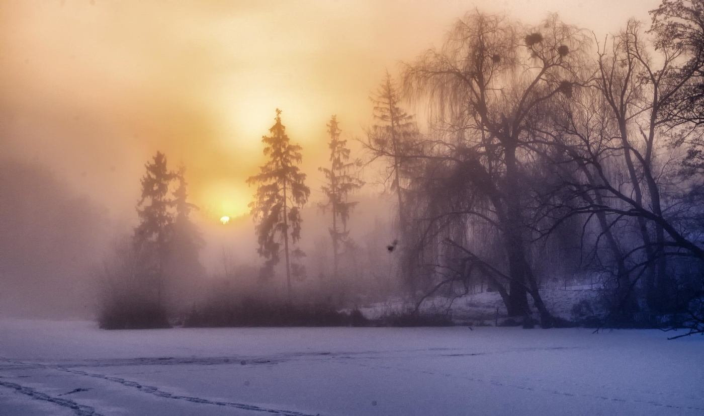 Herbst Morgendämmerung