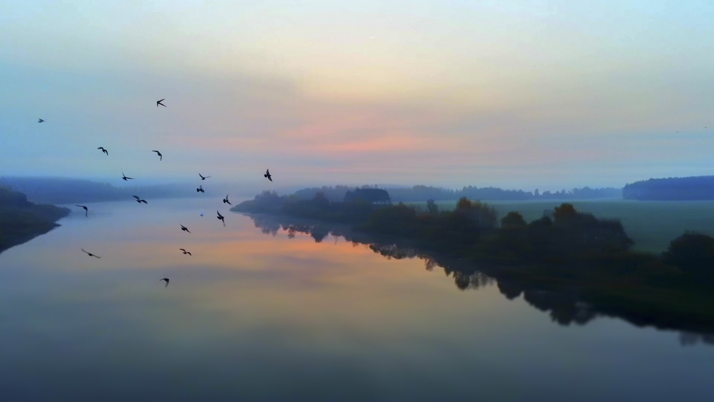 Herbst Morgendämmerung