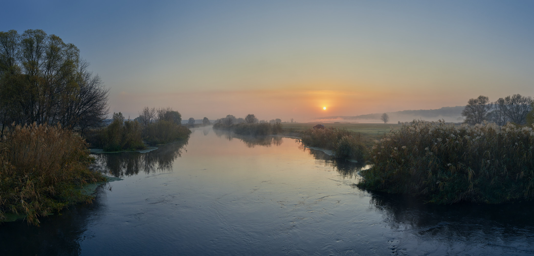 Herbst Morgendämmerung