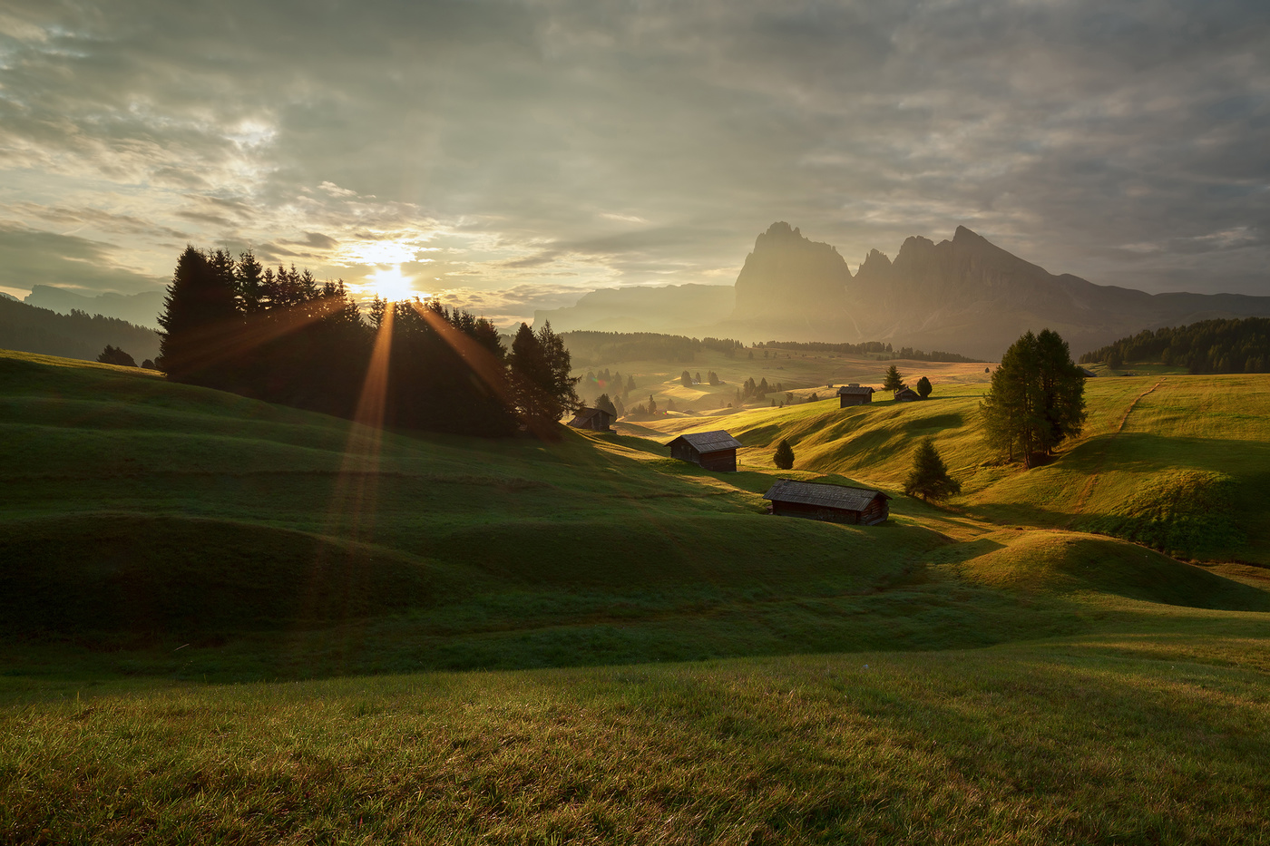 Sunrise at Alpe di Siusi