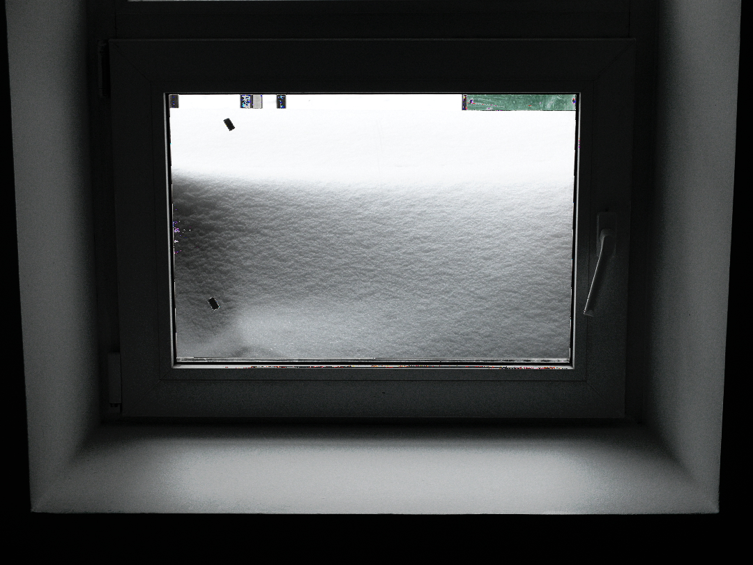 Und von unserem Fenster ...