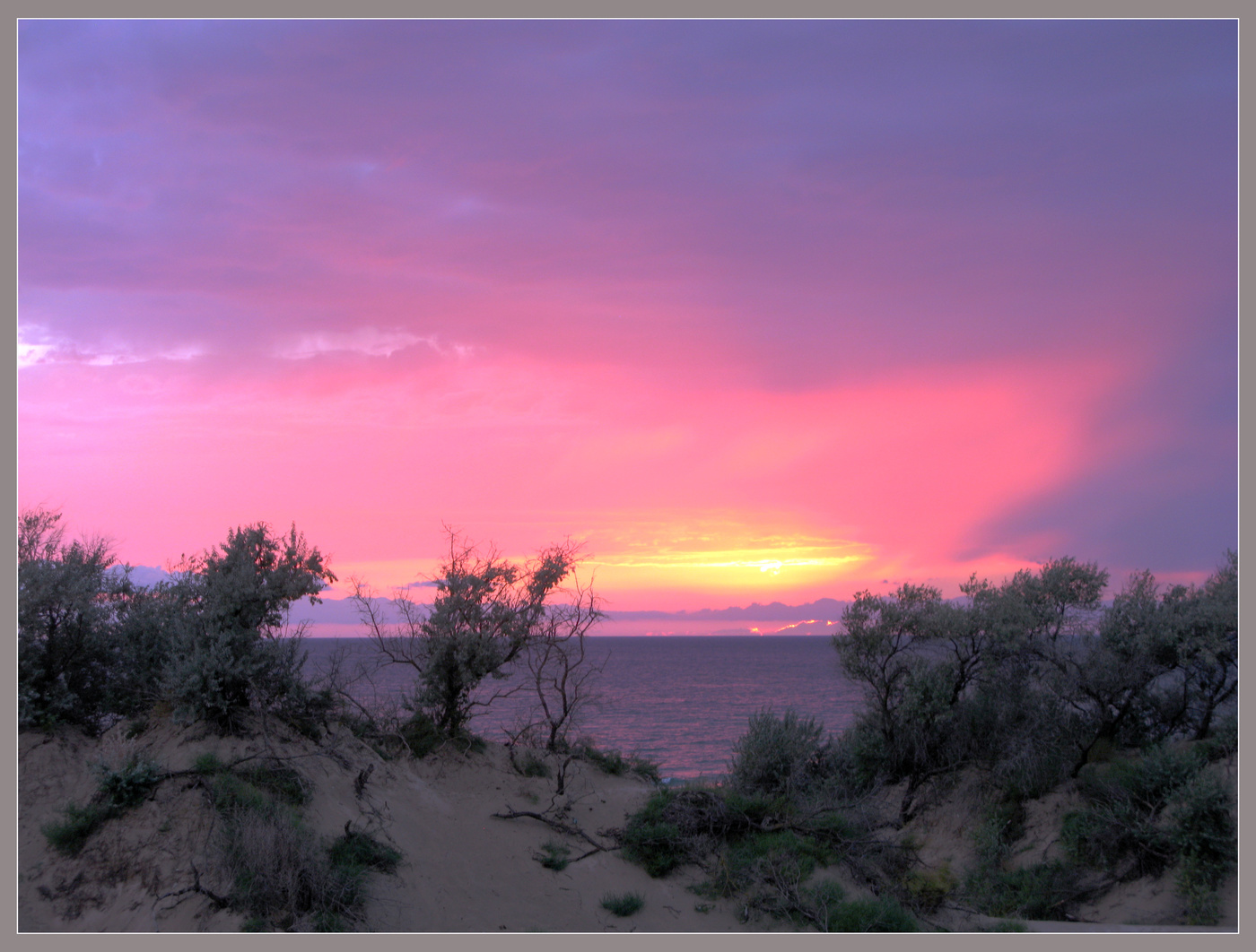 Sonnenuntergang auf dem Meer