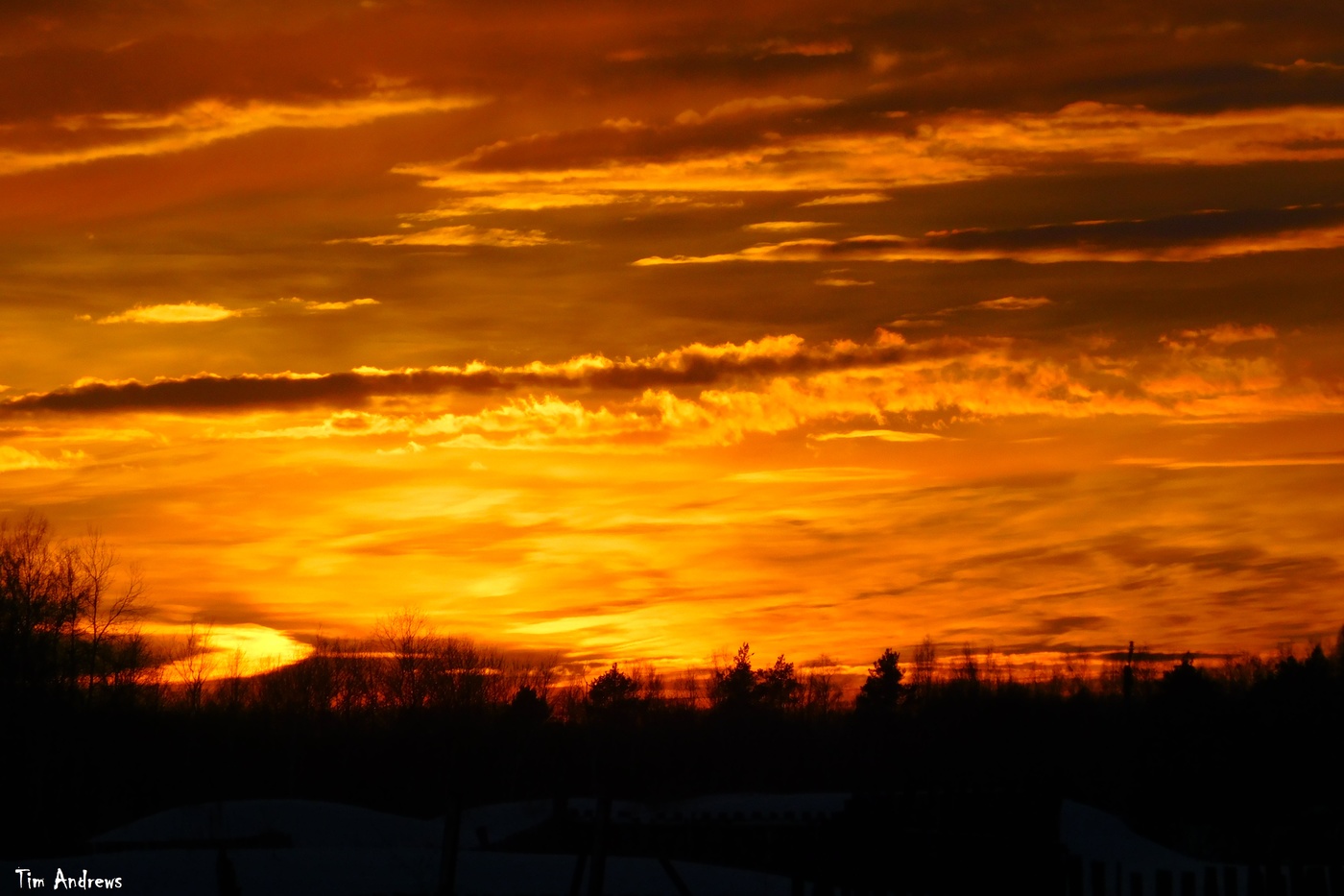 Purpurroter Sonnenuntergang