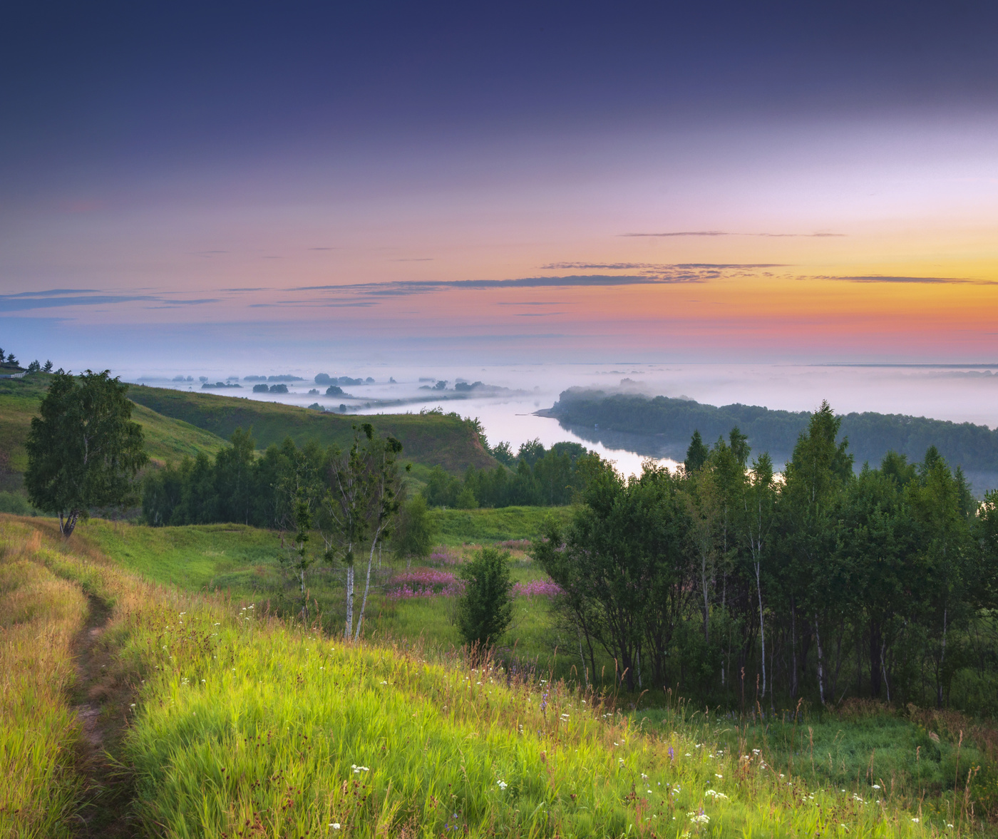 Herbst Morgendämmerung