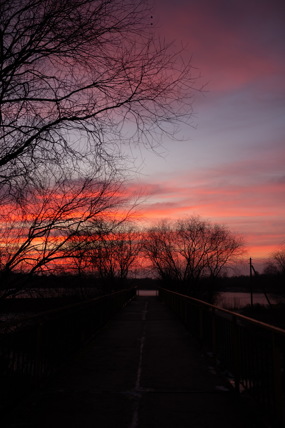 Sonnenuntergang im Winter