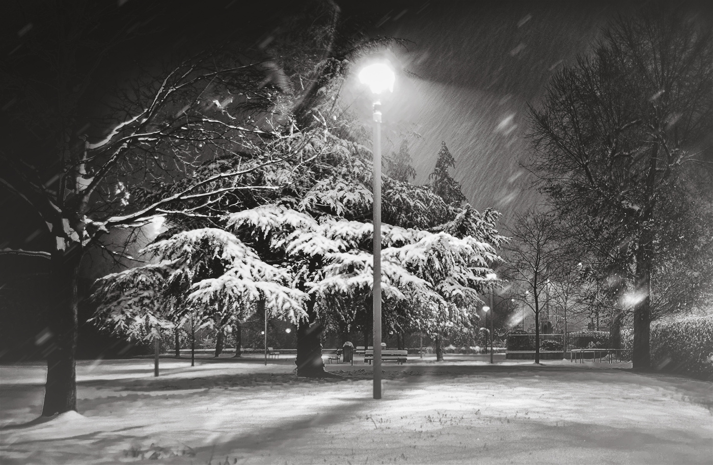 Sonnenuntergang im Winter