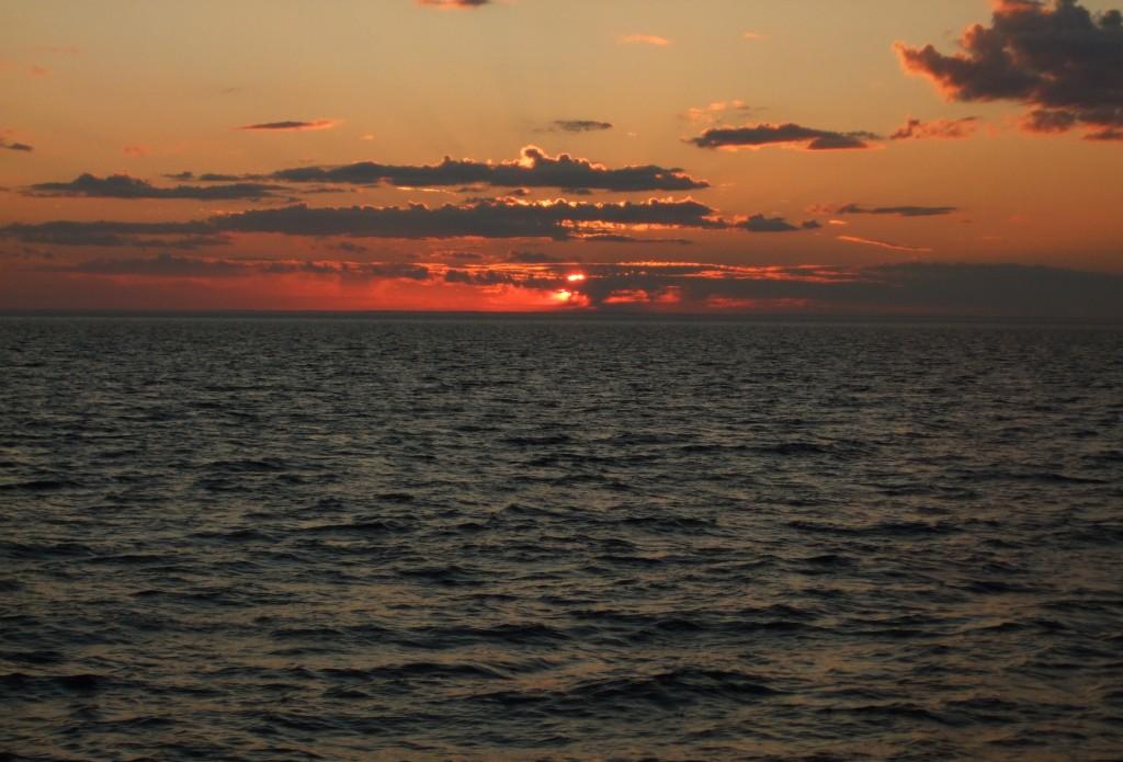 Morgen auf dem Ladoga-See