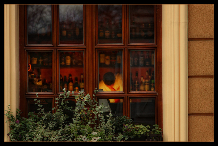 Während der üblichen Hausarbeit